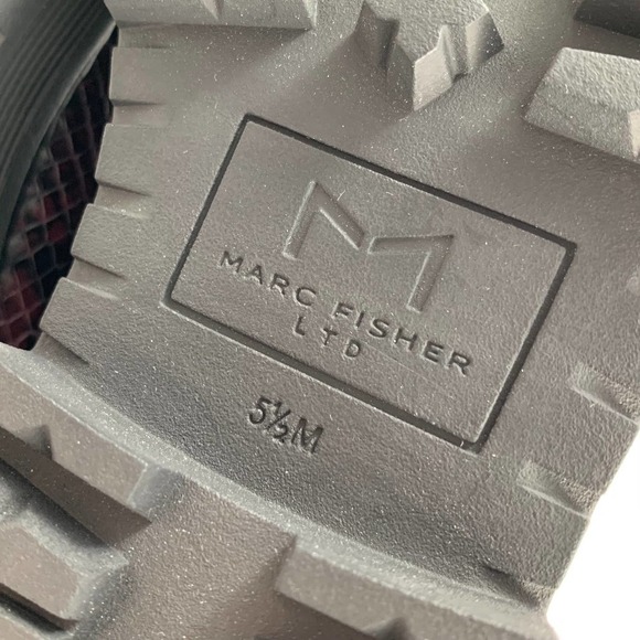 Marc Fisher Purple and Black Modern Chunky Combat Boots ankle boots - Picture 13 of 13